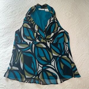 Worthington Y2K Geometric Tank Top Blouse. Size 14.